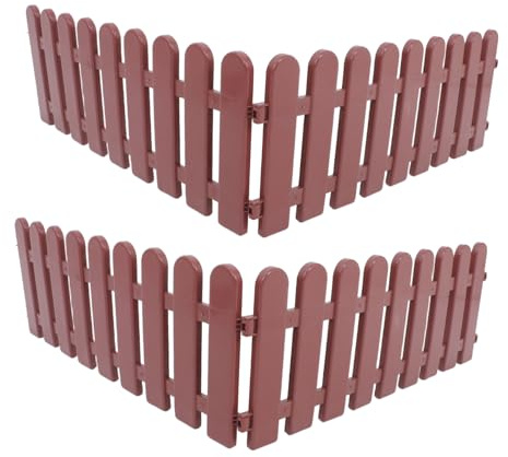 DINHEAROM Recinto Cani in Pvc da Esterno 4 Pezzi, Recinto per Piccoli Animali Design Spazioso e Struttura Fai-da-te, come Barriera Decorativa per Giardino e Cortile