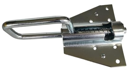 KiBcsLic Verrou de Porte de Garage Serrure de Porte Coulissante Loquet Coulissant Manuel Boulon Robuste Matériau Fer Galvanisé Facile à Installer Adapté à La, 22cmx13.5cm