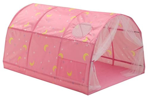 Tienda de campaña para Cama para niños, Tienda de campaña con temática de Cielo Estrellado para niños y niñas, Dosel de Cama portátil para Lectura y Juego imaginativo, Estilo 2