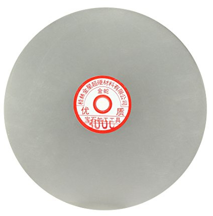sourcingmap 200mm 8-inch Grit 3000 Diamond Coated Flat Lap Disk Wheel Grinding Sanding Disc