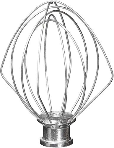 K45WW Wire Whip for KitchenAid Tilt-Head Mixer,6-Wire Whisk Attachment Replacement for K45SS, KSM110 4.5QT/5QT Tilt-Head Stand Mixer, Stainless Steel, Egg Heavy Cream Beater, Cakes Mayonnaise Whisk