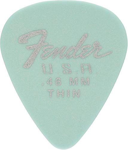 Fender Dura-Tone Guitar Picks 351 Shape, .46, Daphne Blue, 12-Pack