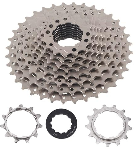 Keenso Cassette per Biciclette, 9-12 velocità 32/36/42 / 46T Ruota Libera per Mountain Cassetta pignoni per Bici da Strada Mountain