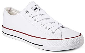 ANDY-Z Zapatillas Mujer Lona Goma Puntera Casual Azul Adulto Mujer Casual