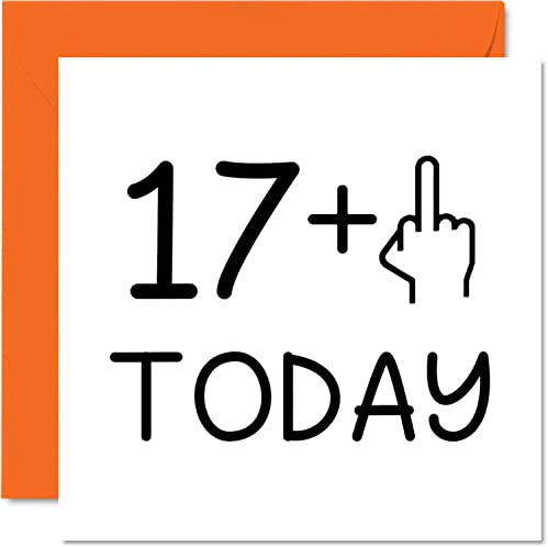 Stuff4 Geburtstagskarte zum 18. Geburtstag lustig Frauen | Neuheit Alter Mittelfinger