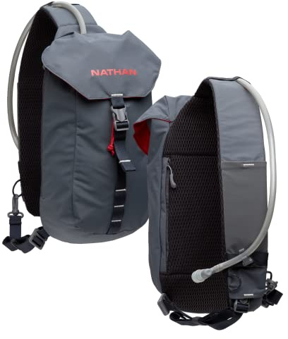 Nathan Limitless 6L Trinkschlinge, Zwei Seitentaschen und kleine Reißverschlusstasche für wichtige Aufbewahrung, atmungsaktiv und feuchtigkeitsableitend