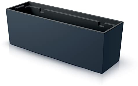 Prosperplast Macetero Color Antracita,con depósito, colección URBI Case de 77 x 23,5 x 24,6 cm
