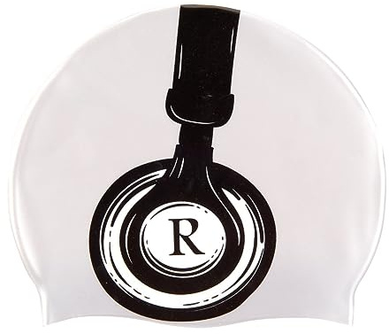 Sporti Headphone Silicone Swim Cap - Grey - Adult