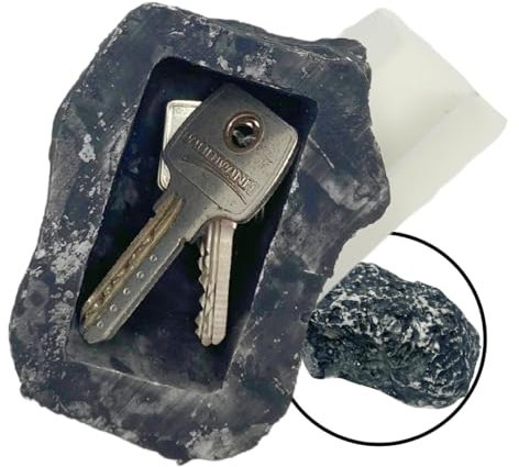 EKNA Schlüsselversteck für draußen - Stein Schlüsselversteck - Schlüsselstein Versteck - Schlüsselversteck Stein - Beste Lösung für Ersatzschlüssel rund ums Haus (1x Stein)