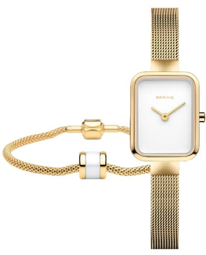 BERING Damen Uhr Quarz Movement - Classic Collection mit Edelstahl und Saphirglas 14520-334-GWP - 3 ATM