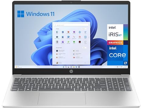 HP 15-fd0162ns - Ordenador portátil de 15.6 Full HD (Intel Core i7-1355U, 16GB RAM, 1TB SSD, Intel Iris Xe Graphics, Windows 11 Home) Silver - Teclado QWERTY Español