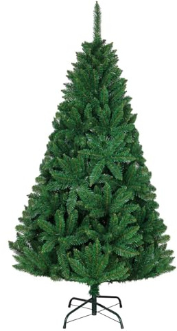 LOIBUYZ Christmas Tree, Premium Artificial Green Xmas Tree – Foldable Bushes Pine Tree, 3FT, 4FT, 5FT, 6FT, 7FT, 8FT Xmas Home Decorations, Metal Stand 1200 Tips (Xmas Tree, 7FT)
