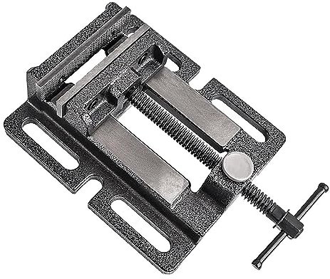 Drill Press Vice,Bench Vise Heavy Duty, Industrial Milling Bench Vise with 4 Mounting Bolts, Quick Release Drill Press(4inch)