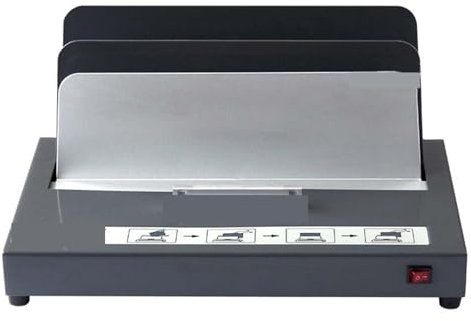 YQVEOT Bindemaschine, Thermobindegerät TB-500E, elektrisch, bindet 500 Blatt A4, 3 Minuten Aufwärmzeit, Bürobindelänge A4 / 297 mm für Zuhause, Büro