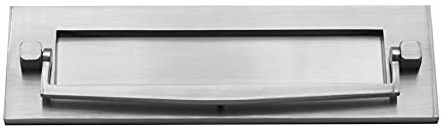 Infinity Decor SB5107SC.20 Placa Postal para Puerta con aldaba, Cromo Satinado, 10inch