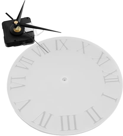 OSALADI Kit Horloge Murale DIY Moule Silicone Résine avec Mécanisme Horloger Chiffres Romains, 10 Pouces, Bricolage Décoration Maison Bureau Chambre, 1 Kit Complet