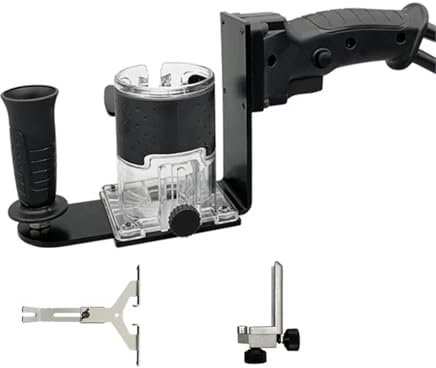Fresatrice per Legno Manuale, scanalatura, smussatura, fresatrice, rifilatura, tavola di bilanciamento, Piastra di Inserimento, Guida, Strumento per Lavorazione del Legno, banco da 65 mm