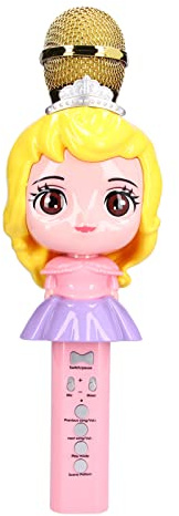 Para niñas, para niños, para dibujos animados, juguete de micrófono Bluetooth inalámbrico, rosa, regalos de cumpleaños