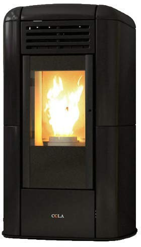 ANSELMO COLA, Stufa a Pellet Lory LA13W90Y, Nero