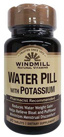 Windmill Water Pill with Potassium Tablets 90 Ea