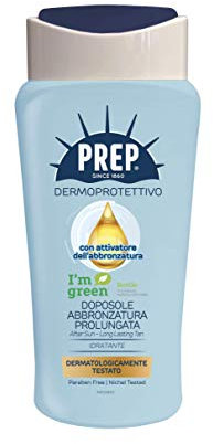 PREP, Crema Abbronzatura Prolungata Doposole, Crema Idratante con Attivatore dell'Abbronzatura, Doposole Prolunga Abbronzatura, Formato 200 Ml