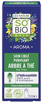 SO'BiO étic - Roll-On SOS imperfections Arbre à thé - Aroma - Peau à imperfections - Certifié Cosmebio - Roll-on de 5 ml