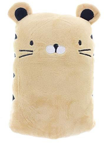 MIK funshopping Türstopper aus Plüsch, Stoff-Türpuffer 1kg schwer (Tiger)