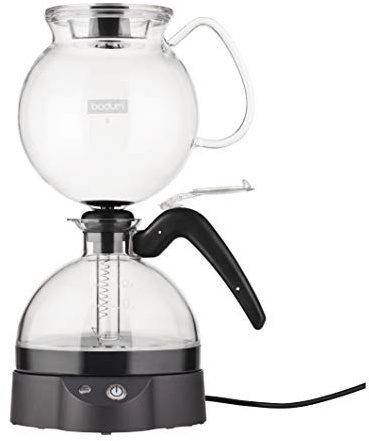 Bodum 11744-01EURO-01 ePEBO Caffettiera Elettrica a Depressione, 1.000 W, 8 Tazze, 1 l, Nero