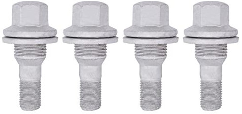 HouYeen Wheel Bolts Nuts Studs Trims for P-eugeot 206 307 407 508 C-itroenC2 C3 C4 C5 12 x1.25mm Thread Pack of 4