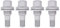 HouYeen Wheel Bolts Nuts Studs Trims for P-eugeot 206 307 407 508 C-itroenC2 C3 C4 C5 12 x1.25mm Thread Pack of 4