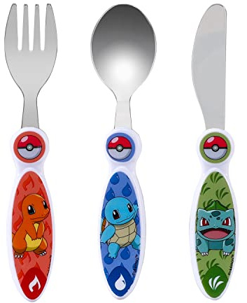 PoKéMoN Children's Kids 3pcs Cutlery Set - Knife/Fork/Spoon