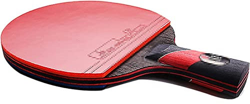 Tischtennisschläger auf Leistungsniveau, ausgestellter Griff, Tischtennisschläger, professioneller Tischtennisschläger, Tischtennisschläger-Set für Turnierspieltraining, hochwertiger 9-lagiger Tisch