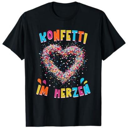 Konfetti Im Herzen Karneval Fasching Männer und Frauen T-Shirt