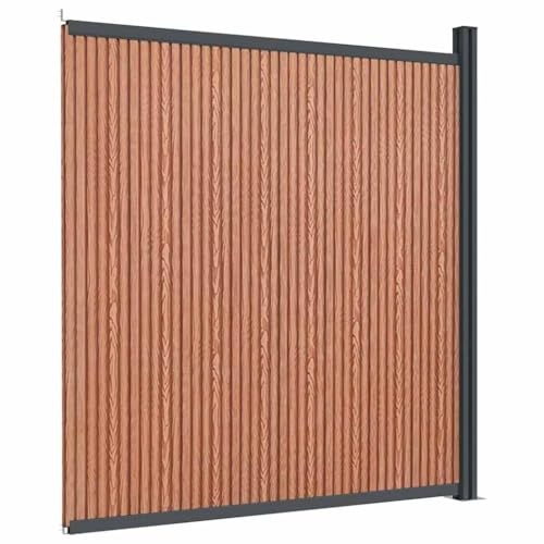 vidaXL Zaunelement Braun 173x186 cm WPC
