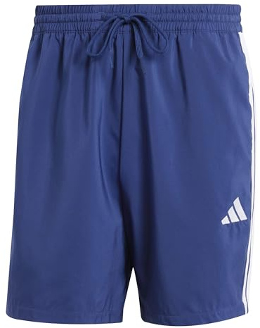 Adidas Herren Essential Three Stripes Chelsea Short, Dark Blue/White, M