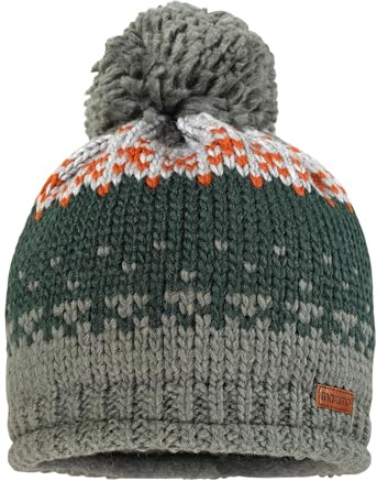 maximo MINI-Mütze, Pompon Farbwechseljacquard, Futter