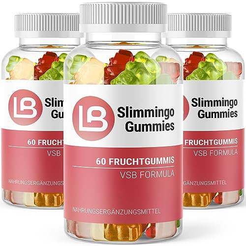 Slimmingo Gummies - force végétale naturelle - avec L-arginine, extrait de thé vert et maca - 60 gélules 3x