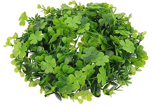 IMIKEYA künstliche Girlande blumengirlande künstlich künstliche blumengirlande ziernieten Türdekoration Heimdekoration Kranz Anhänger st. Patrick's Day- zum Aufhängen Plastik Green