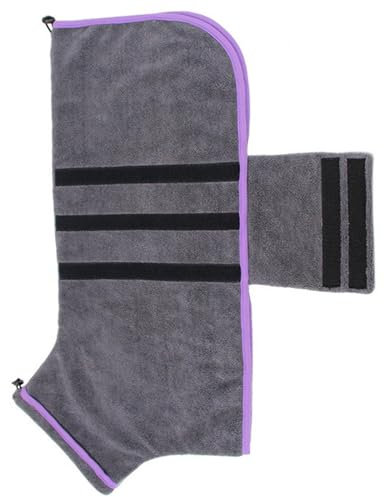Hundehandtuch-Robe,Hunde-Trockenmantel, Schnell trocknender Haustier-Bademantel aus Korallenwolle, Super saugfähiger, schnell trocknender Hundehandtuchmantel mit Mikrofaser für Zuhause und Reisen