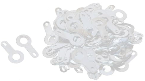 TA-VIGOR 100Pcs Crimping Ring Terminal Connector, 4.2mm Single-head Solder Tag Lug Plate, Blank Ring Cable Connectors for Micro Motors, Tape Recorder Cores