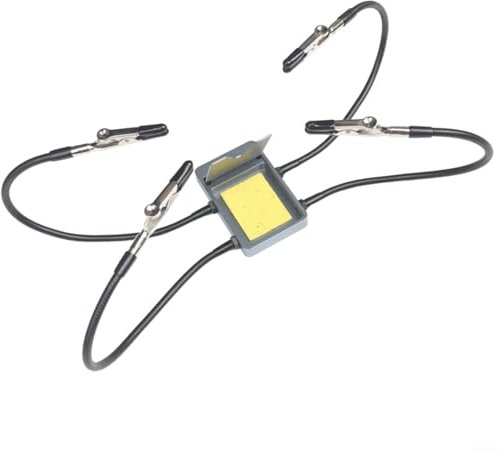 Third Hand Soldering, Soldering Aid Tool Metal Flexible Arms PCB Board Holder for TS101 TS80P SH72 Soldering Irons Repair Modeling Crafts