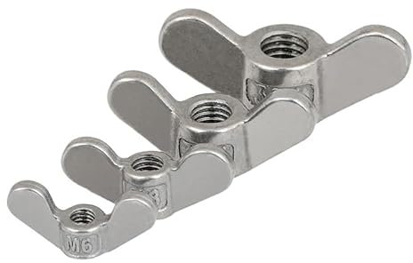 Écrous à oreilles, écrous papillon, 1/2 pièces, écrous à oreilles papillon M3 M4 M5 M6 M8 M10 M12, écrous à oreilles en acier inoxydable, écrou de réglage manuel, écrou de quincaillerie(M12 1Pc)