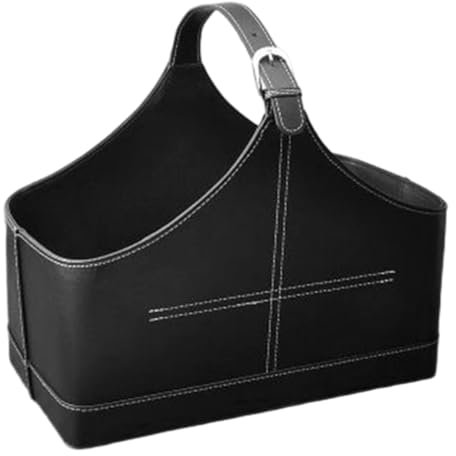 Qianly Cestini Portaoggetti per Regali di Natale, Contenitori in Pelle PU, Cestini per Imballaggio Manuali per Famiglie, Bottiglie di Vino Universitarie, S