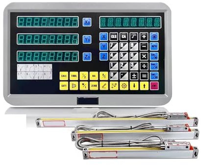 WQWGTLPLVN DRO 3 Achsen DRO Kit Digital Anzeige Display for Lineare Skala Linear Encoder Länge 50-1000MM(300mm 500mm 500mm)