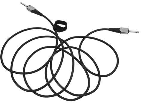Holibanna 3m Câble Audio Mâle vers Mâle pour Guitare Cordon Droit Compatible avec Basse Et Instruments Conducteurs Cuivre