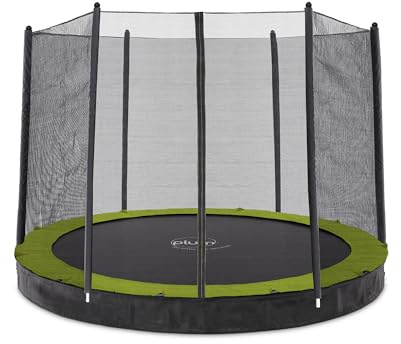 Plum Play In Ground Round Outdoor Circular Garden Sports Trampoline (8ft with Enclosure)