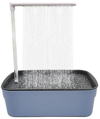 Papageienbadbadewanne - Elektrovogel -Duschbox Wasserhahn, einfache saubere Käfigbadewanne | Wasserspray -Spielset, transparente Badschale für Wellensittich Cockatiel SALAKEET PET Hygiene FÜR FÜR DEN