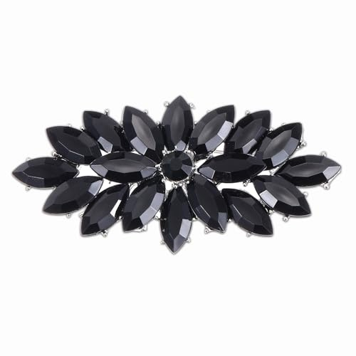 PATIKIL Marquise-Strass-Brosche, Anstecknadel, Strass-Anstecknadel, Kristall-Blume, Anstecknadel für Damen, Hochzeit, Anzug, Kleidung, Hut, Kleid, Schmuck, Geschenk
