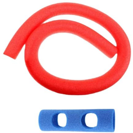 SZLIFE Bastoncini Galleggianti per Piscina, 140 Cm Noodle Piscina, Tubi Galleggianti per Bambini, Tubo Piscina in Materiale di Schiuma PE Leggero E Flessibile con Connettore, Rosso Blu