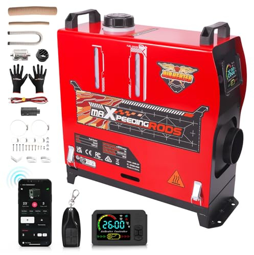maXpeedingrods 8KW 12V/24V Diesel Heater, App Remote Control, All-in-One Style Easy to Carry for Car Trucks Caravans or Motorhomes